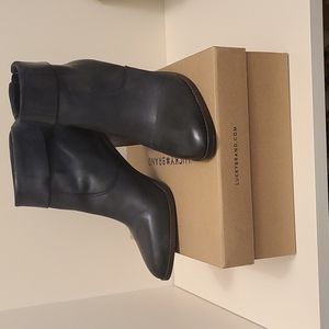 Lucky Brand Nycott black leather bootie